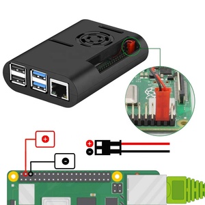 ABS plastic <strong>case</strong> with cooling fan heatsink <strong>raspberry</strong> <strong>pi</strong> 4 <strong>case</strong> for <strong>raspberry</strong> <strong>pi</strong> 4, <strong>pi</strong> 4 model B - Product Image 2