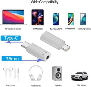 USB C型适配器USB C转换器至3.5毫米插孔耳机音频适配器连接器 - Product Image 6