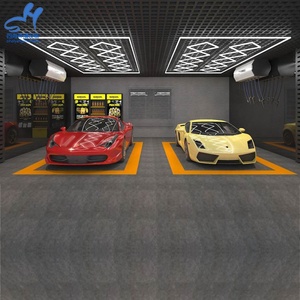 Vendita calda Car Showroom Auto officina Design Led officina luce esagonale plafoniera luce di dettaglio - Product Image 6