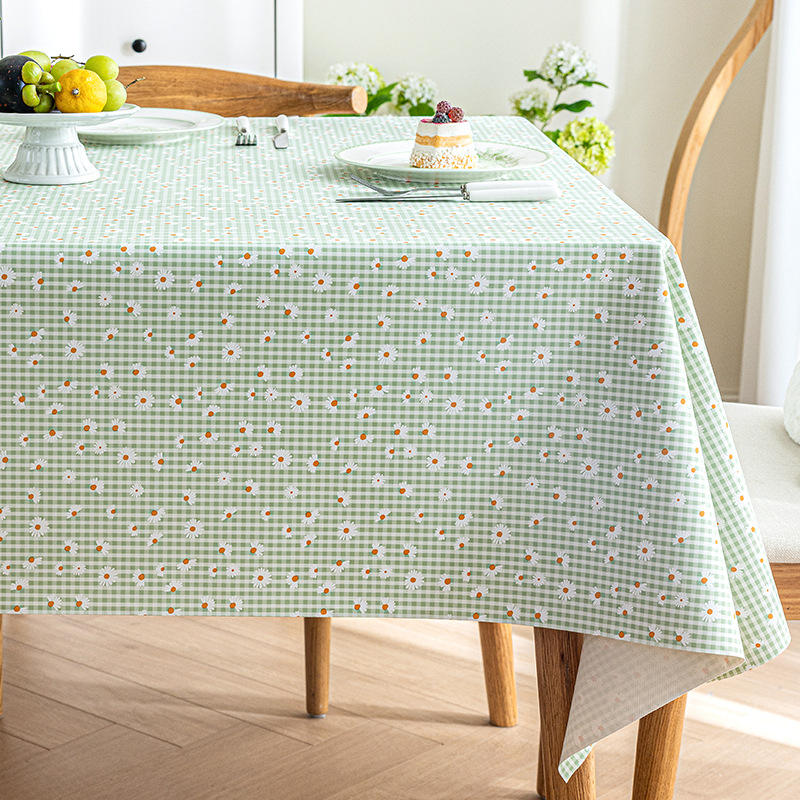 ดอกเดซี่ลายตาราง - สีเขียวผลไม้