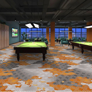 Sang Trọng Snooker Sàn Thảm Phòng Họp Thương Mại Tufted Broadloom Thảm Tường Để Tường Màu Cam Thảm Cho Chức Năng Hội Trường - Product Image 1