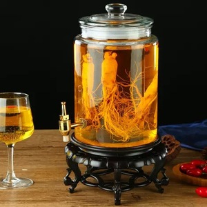 เหยือกแก้วใส่ไวน์พร้อมฝาปิด12L ขวดน้ำภาชนะใส่เครื่องปรุงสำหรับงานปาร์ตี้ในโอกาสต่างๆโลโก้ตามต้องการ - Product Image 1