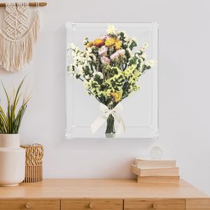 Acrylic Shadow <strong>Box</strong> <strong>Frame</strong> Large 2.5&quot; <strong>Deep</strong> Shadow <strong>Box</strong> <strong>Display</strong> Case Clear Shadowbox Memory <strong>Box</strong> for Wedding Bouquet,Memorabilia - Product Image 2