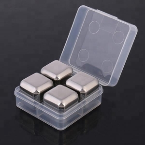 Đá Lạnh <span class=keywords><strong>Whiskey</strong></span> Stones Bộ Quà Tặng Kim Loại Tái Sử Dụng Ice Cube Thép Không Gỉ Ice <span class=keywords><strong>Cubes</strong></span> - Product Image 4