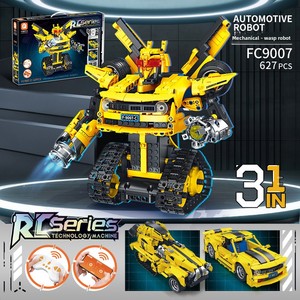 Robot telecomandato FC9007-9008 modello intellettuale di Kidsren Robot meccanico in plastica assemblato - Product Image 2
