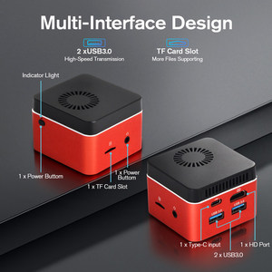 Portable Mini PC <strong>with</strong> <strong>Linux</strong> Quad Core Celeron J4125 DDR4 RAM for Home and Student Use Small Size Business <strong>Computer</strong>