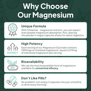 Verbessert die Muskel nerv funktion Magnesium glycinat Magnesium Supplement Magnesium Bis glycinat Kapseln - Product Image 3