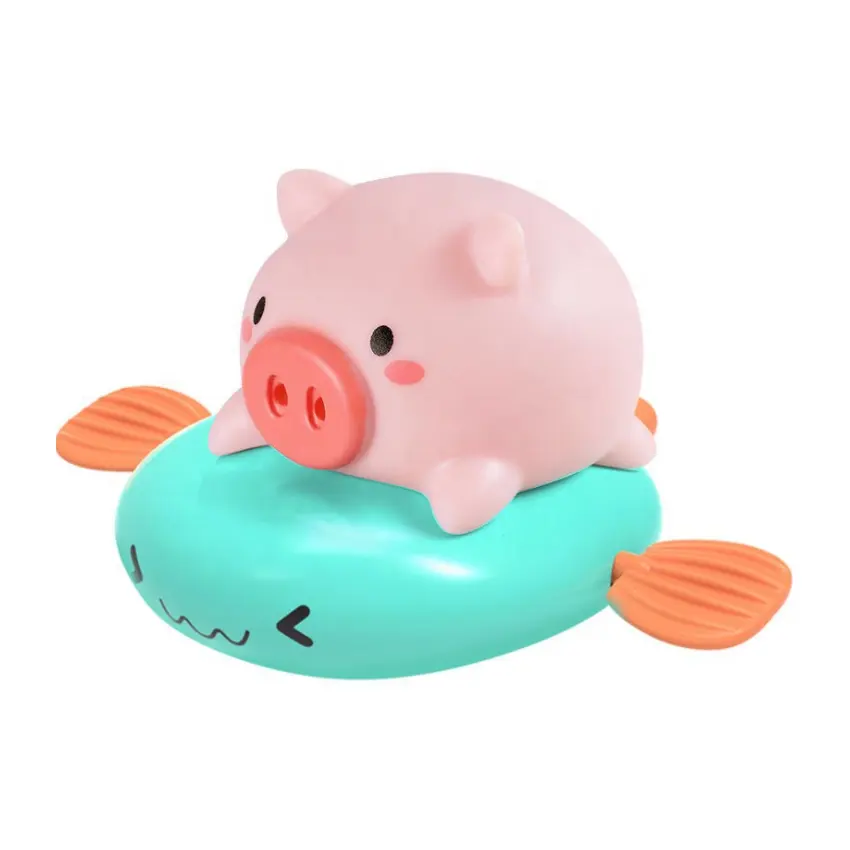 Горячая Распродажа 2021, ручное заводное плавание, розовая свинка, Сжимаемый спрей, игрушки для купания в воде, набор для душа, милая детская игрушка для купания в ванне