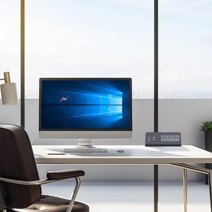 带PD20W USB C 6.56ft英尺扁平插头延长线桌面边缘电源插座的美国台式线夹电源板 - Product Image 6
