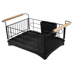 Pas geçirmez ev mutfak depolama küçük depolama rafları büyük kapasiteli çanak raf Drainboard ve döner emzik ile - Product Image 2
