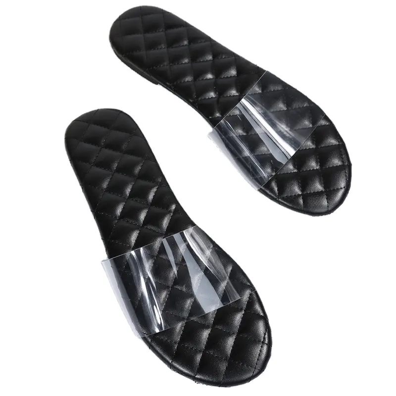 Mode chaussures d'été pantoufles pour femmes sandales plage tongs chaussures décontractées armure femmes chaussures transparentes pour femmes et dames