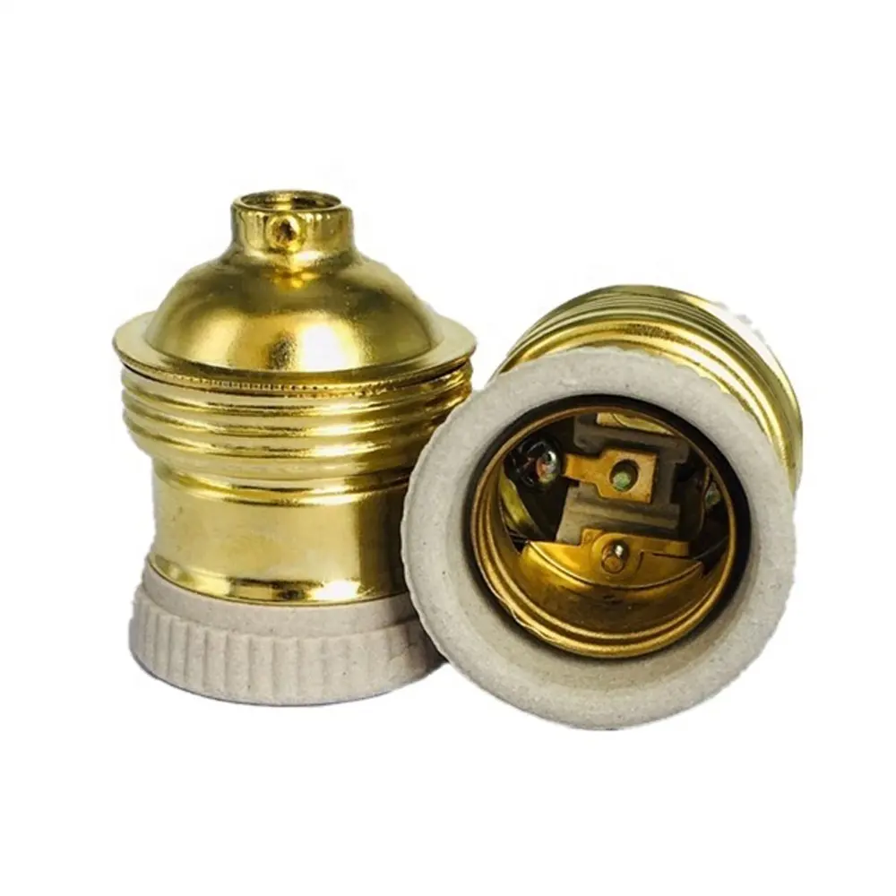 CE lampholder metal screw porcelain lamp holder e27 pendant metal lamp holder