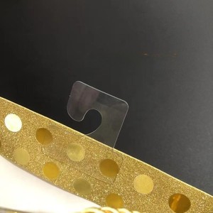 Euro delik ekran ambalaj kutuları için kanca plastik yapıştırıcı asmak etiket sekmeler için Euro delik askı kanca ile kolay ekran - Product Image 3
