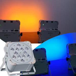 12x18w 24000mAh güçlü pil up aydınlatma kablosuz DMX LED düz Par düğün olay için parti için UV UV led ışık DJ parti - Product Image 6
