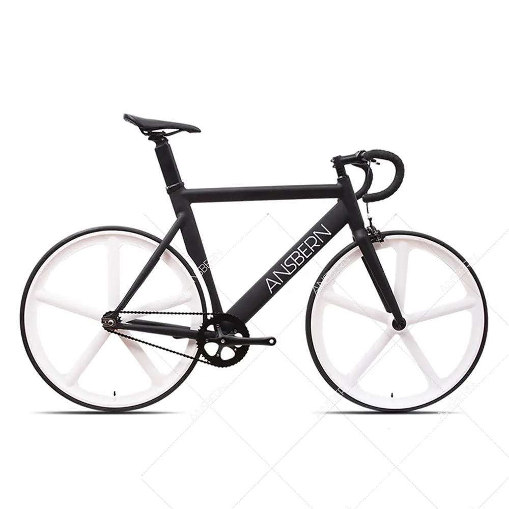 กรอบติดตามจักรยาน Aero Fixie,เฟรม Fixie จักรยานอลูมิเนียมอัลลอย700C จักรยานสำหรับผู้ใหญ่จักรยานเกียร์คงที่