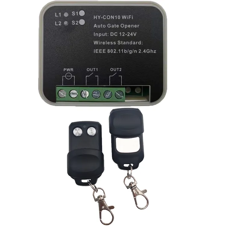 Vendite dirette della fabbrica Tuya Wifi 2 canali RF telecomando funzione trasmettitore e ricevitore per porta scorrevole cancello automatico
