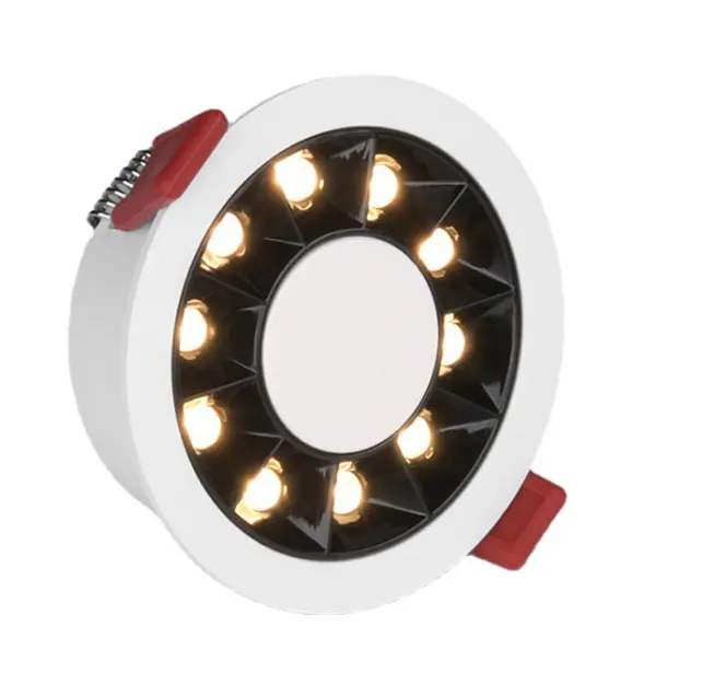 Anti-reflexo olho proteção favo de mel LED grade circular incorporado downlight spotlight combinação