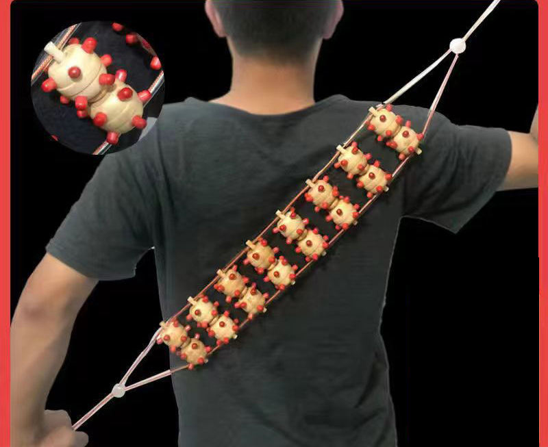 Madera maciza respaldo de uñas rojo