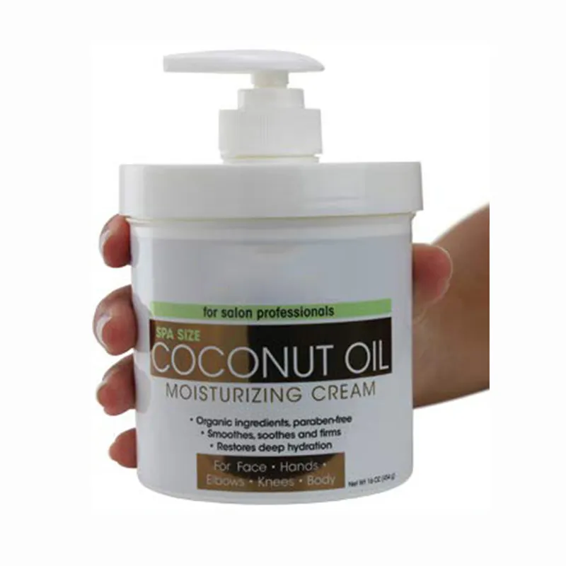 OEM ODM GMPC спа кокосовое масло увлажняющий крем кокосовое масло крем для лица руки волос