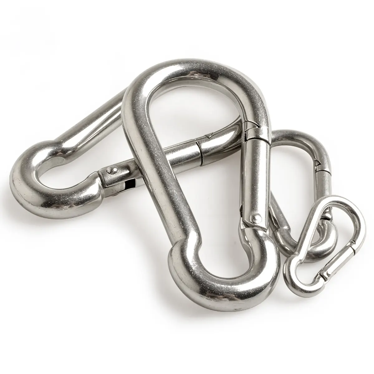 DIN5299 Edelstahl Karabiner haken Karabiner Metall Feder schnalle Schlüssel ring Karabiner Hoch leistungs für Camping Wandern 304 Karabiner haken