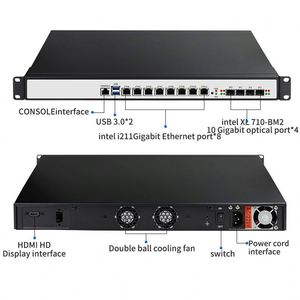 Porta SFP Mini PC Quad Cor12 Lan Gigabit scheda di rete Fanless Desktop Mini PC H110 ad alta velocità Chipset LGA 1151 - Product Image 3