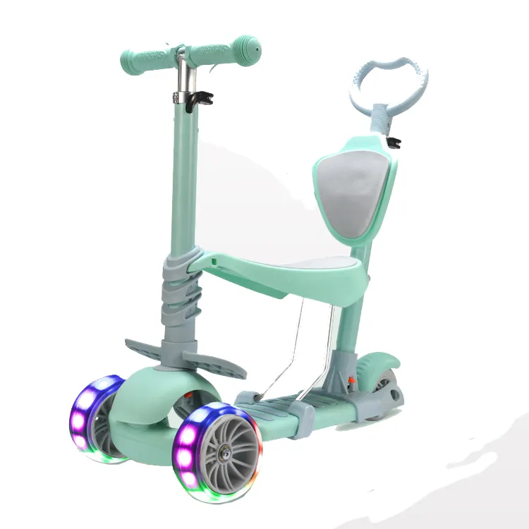 Scooter elettrico sicuro per bambini di alta qualità 2 ruote pieghevoli 120W motore per bambini Scooter elettrico