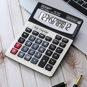 Calcolatrice elettronica da tavolo a 12 cifre per ufficio finanziario, cartoleria per uso scolastico e calendario all'ingrosso - Product Image 1