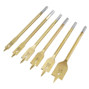 2025 6 adet üçgen Shank Spade matkap ucu düz sıkıcı Bit ahşap matkap ucu delik testere güç aracı kürek Brocas Para Madera - Product Image 6