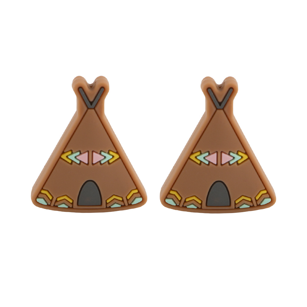 Tent Focal bead Camel SA143
