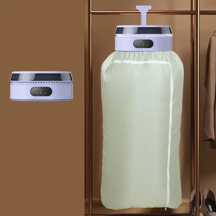 1400W aquecido dobrável automático elétrico Mini secador de roupa portátil com saco secador para vestuário delicado dormitório, RV fácil de usar