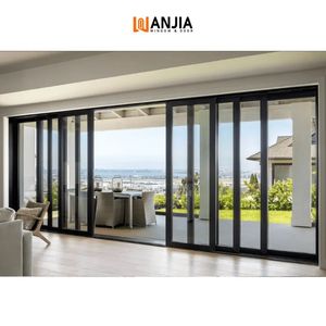 Hot bán sản phẩm phổ biến Mỹ thiết kế đôi Cửa kính cách âm cửa nhôm phân vùng cửa trượt trong nhà - Product Image 1