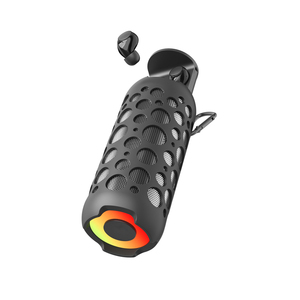 KINGSTAR 2 in 1 BT K045 Speaker <strong>Wireless</strong> Earphone 3D Stereo Sound Portable Earbuds Soundbox Combo with Keychain - Product Image 1