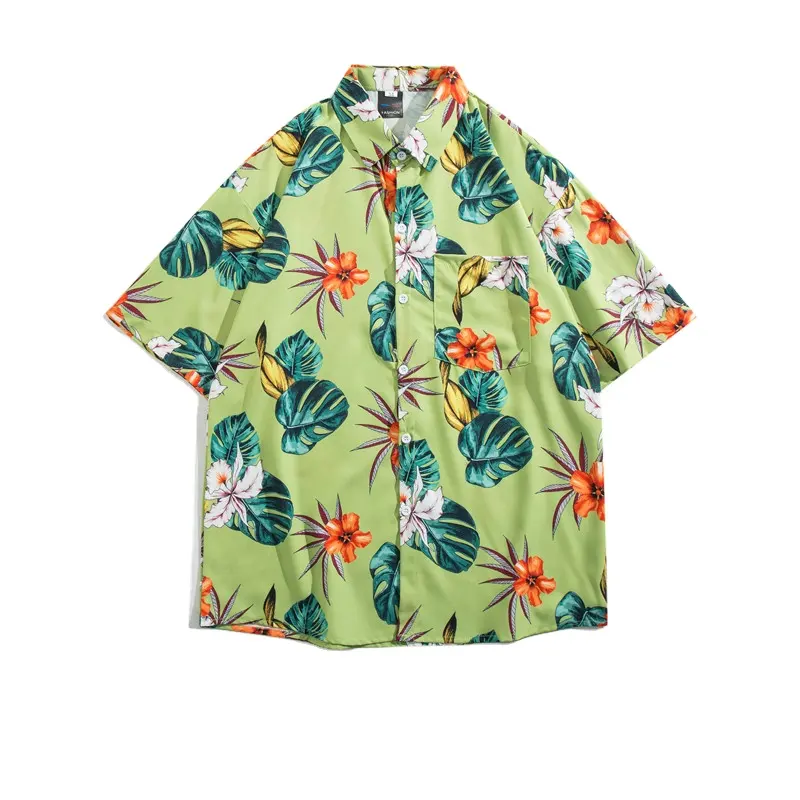 2024 оптовая продажа летние рубашки с коротким рукавом разных стилей красивых Гавайских с коротким рукавом винтажные рубашки с цветами для мужчин