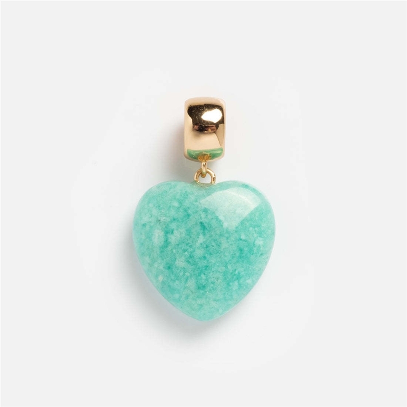 Green Love Heart gold