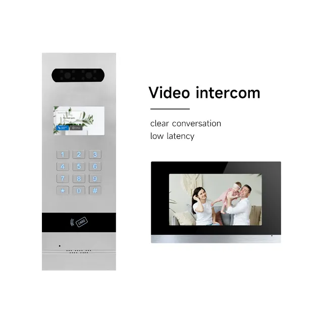 Смарт-приложение Tuya дверной звонок Домофон квартира устройств на базе Android и iOS 7 дюймов крытый монитор