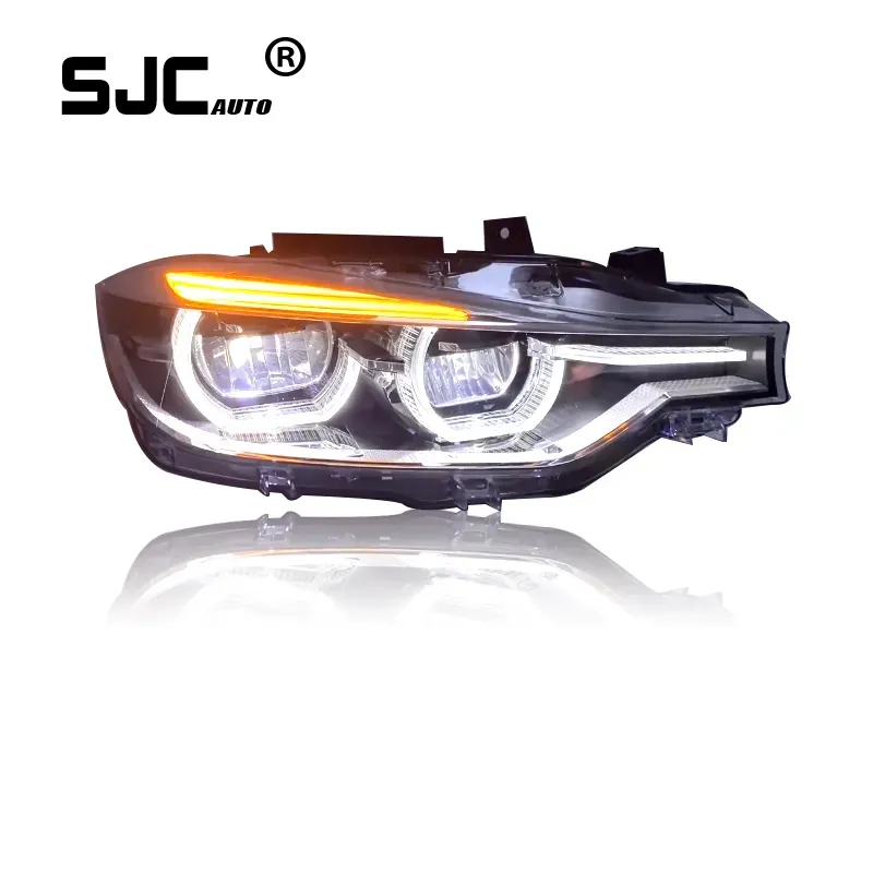 SJC Auto accessori per Auto faro per BMW 3 serie F30 F35 13-15 gruppo faro modificato Angel Eye luce di marcia diurna a LED