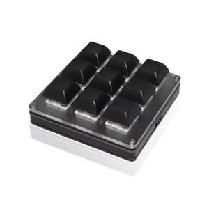 Teclado personalizado inalámbrico de 9 teclas 2,4G USB BT 3 modos Botones intercambiables en caliente 3 Escenas de aplicación Personalización de teclas - Product Image 1