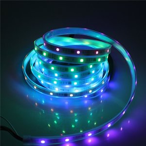 Full Color WS2811 LED Strip DC12V nero/bianco PCB 5050 RGB Smart IC Pixel Control WS2812B Led Strip Light - Product Image 4