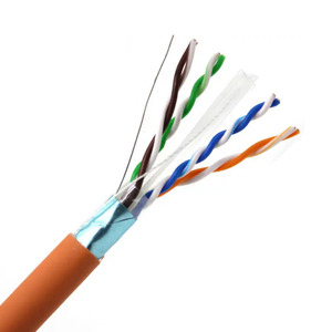 Venta caliente F/UTP Cat6A Cable Ethernet Cable de comunicación Cat6a Cable de red para monitoreo de seguridad de redes - Product Image 1