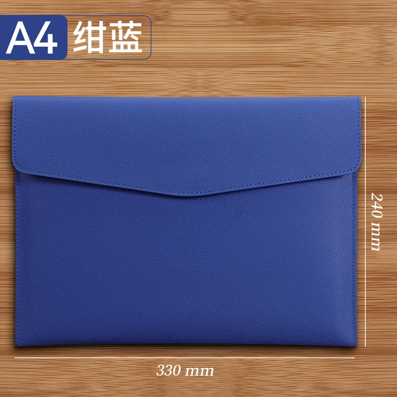 A4 สีน้ำเงินเข้ม - ลายลิ้นจี่