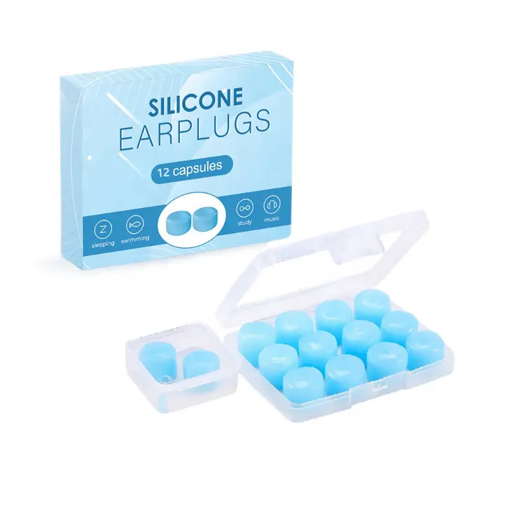 Tampões de ouvido moldados personalizados, fornecedor de preço para dormir banho, tampões de ouvido modernos de silicone para natação