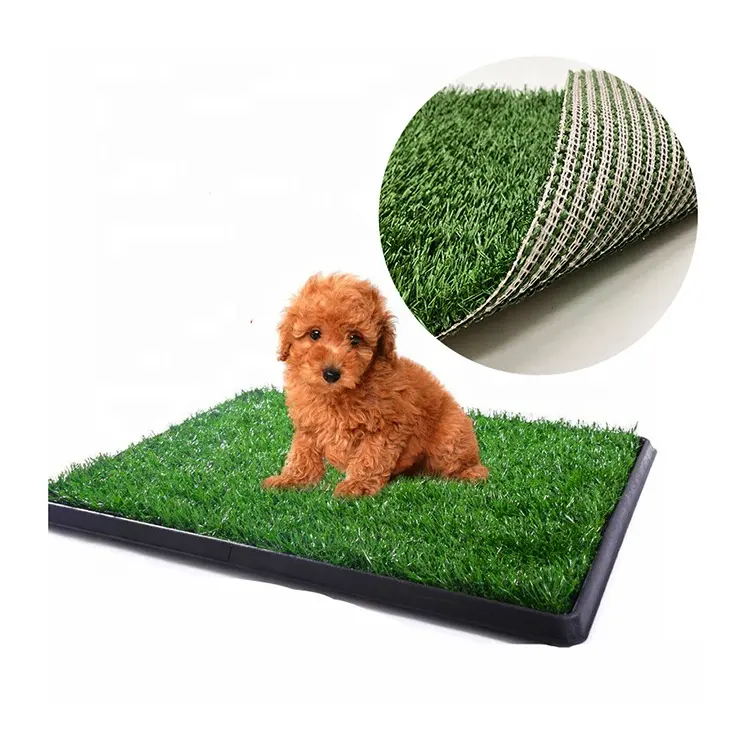 Erba artificiale all'ingrosso di alta qualità tappeto esterno erba finta erba per cani vasino addestramento Pad toilette cane erba M