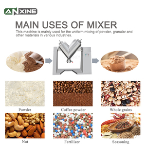 ANXINE küçük V koni toz mikser Blender v-tipi endüstriyel mikser V şekli kimyasal Lab kuru toz mikser - Product Image 2