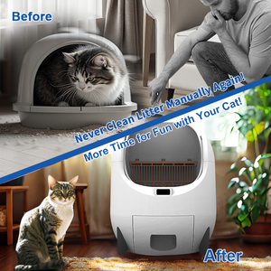 大型販売自動猫リターボックスマルチ猫セルフクリーニングスマートトイレAPPコントロール付き簡単クリーン機能