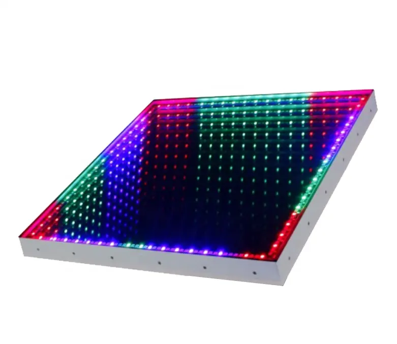 DMX RGB Color 3D Infinity Mirror Led Dance Floor per club disco night club