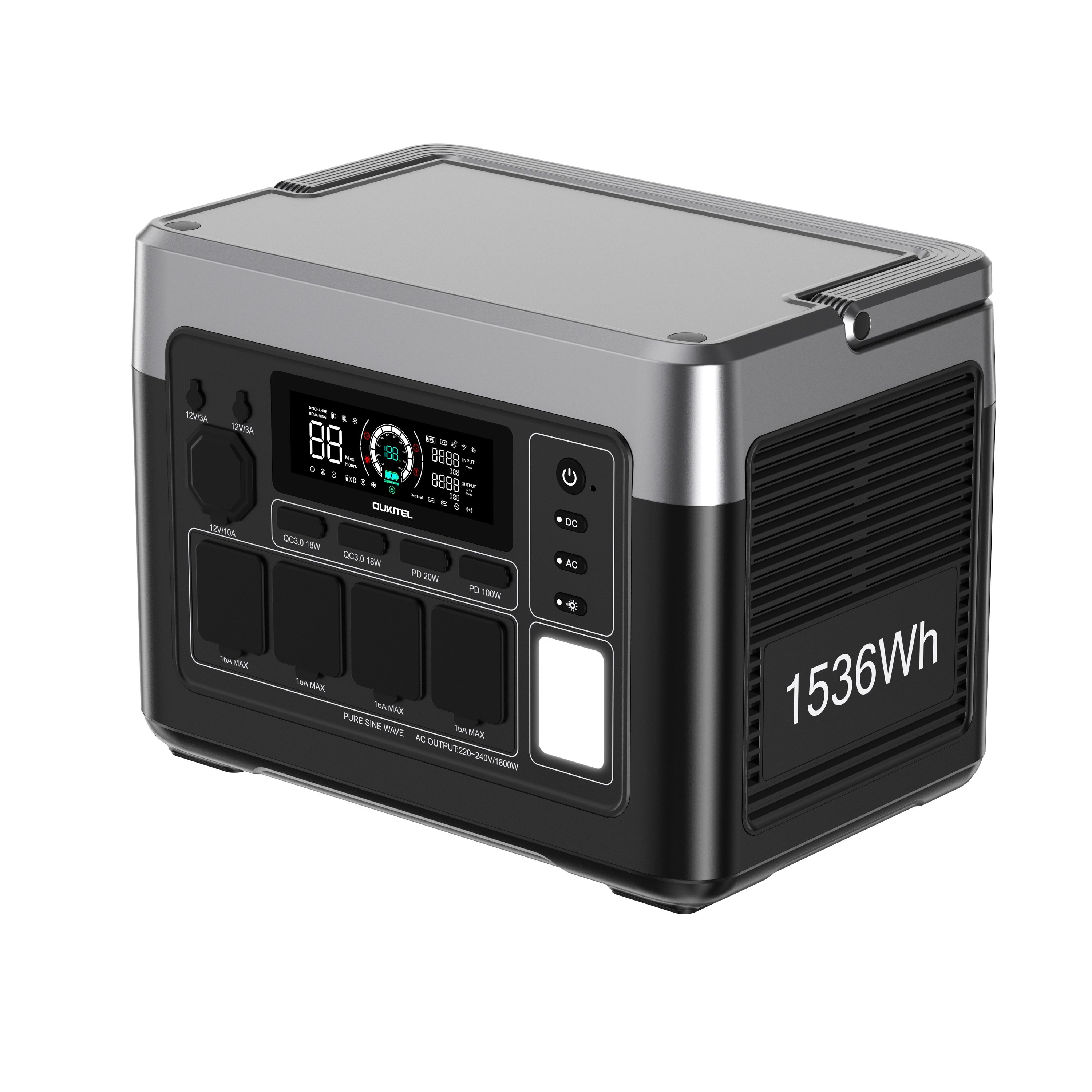 1800W/1536Wh
