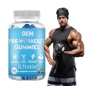 Энергетические жевательные конфеты <span class=keywords><strong>Pre</strong></span> <span class=keywords><strong>Workout</strong></span>: натуральная добавка для роста мышц у мужчин, спортивное питание для повышения энергии и выносливости - Product Image 1