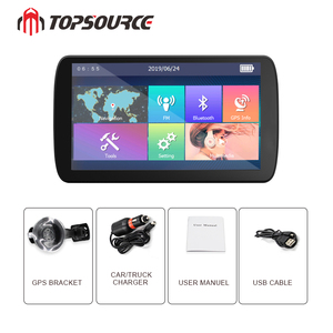 Ücretsiz kamyon GPS Navigator avrupa abd haritası 800*480 kapasitif ekran <span class=keywords><strong>Windows</strong></span> CE 6.0 256M 8G BT Pioneer için 9 inç HD araba GPS