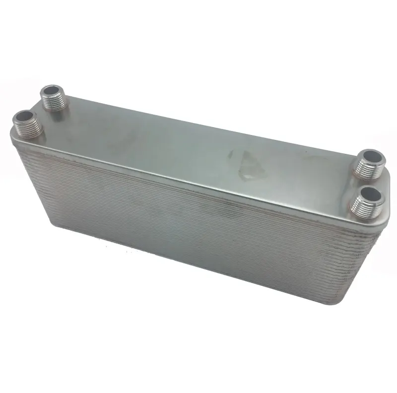 Intercambiador de calor de placa de acero inoxidable de titanio BPHE Refrigeran para HVAC