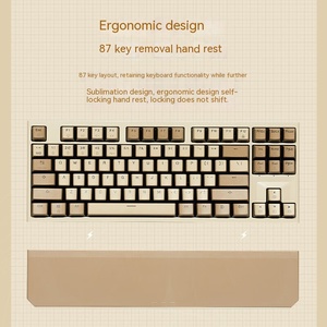 Teclado mecánico a juego de colores, juego personalizado, portátil, Ordenador de oficina, miniteclado de 87 teclas